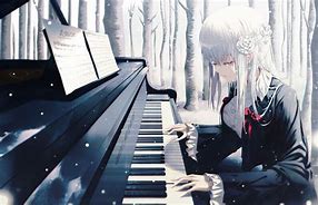 Image result for Realistic Anime Art Playing Pianos
