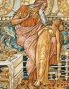 Image result for Midas God Sitting at a Table