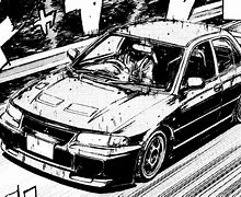 Image result for Mitsubishi Evo Car Initial D
