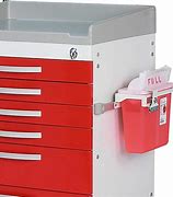 Image result for Sharps Container Attached to Med Cart