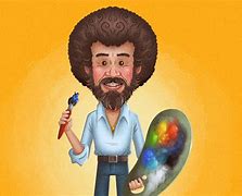Image result for Cartoon Bob Ross Funny Pictures