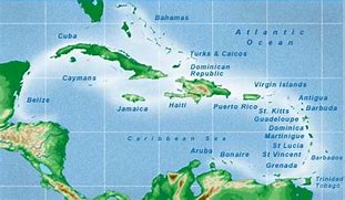 Image result for Atlas Caribbean Islands Map