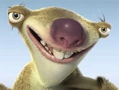 Image result for Sid Sloth Smiling