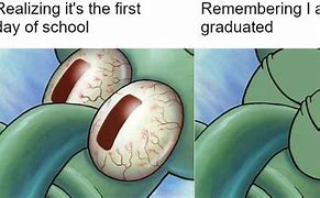 Image result for Squidward Graduation Meme