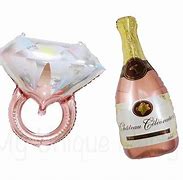 Image result for Rose Gold Champagne Bottle Foil Balloon