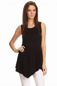 Image result for Black Sleeveless Tunic Tops for Women