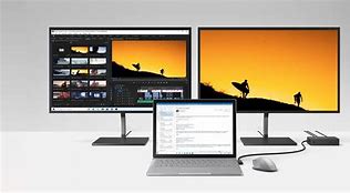 Image result for Laptop Screen with Dual Monitors