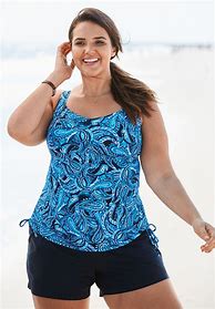 Image result for Plus Size Swim Tops for Women