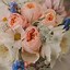 Image result for Fabric Flower Bouquet Wrap