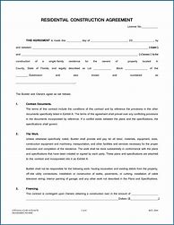 Image result for Residential Construction Contract Placeholder Template