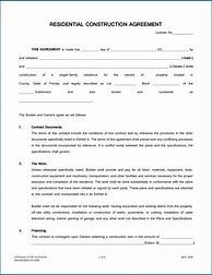 Image result for Residential Construction Contract Template Downloadable