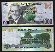 Image result for Pictures of Jamaica New 1,000 Dollar