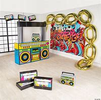 Image result for Boombox 90s Party Decor