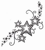 Image result for Star Tattoo with Swirls