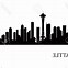 Image result for Seattle City Skyline Silhouette