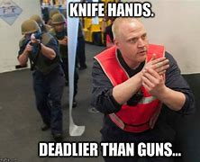 Image result for USMC Knife Hand Meme