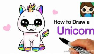 Image result for How to Draw a Small Unicorn