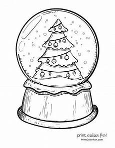 da lett schneekugel mit einem weihnachtsbaum malvorlagen print da lett schneekugel mit einem weihnachtsbaum malvorlagen print