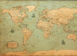 Image result for Antique World Map Poster Large
