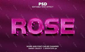 Image result for 3D Names Rose Gold