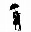 Image result for Girl Under Umbrella Silhouette