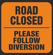 Image result for Lane Closure Sign