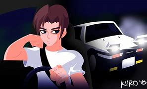 Image result for Takumi Initial D Infront of His 86