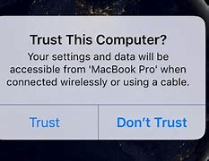 Image result for iPhone 5S Trust This Mac Screen