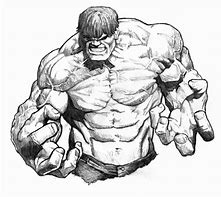 Image result for Incredible Hulk Black and White