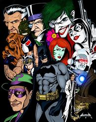 Image result for Batman Villains Art