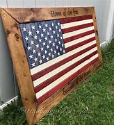 Image result for Rustic Wooden American Flag