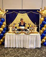 Image result for Royal Blue and Gold Baby Shower