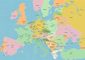 Image result for Western Europe Rivers Map