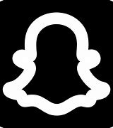Image result for Snapchat Logo in White and Blzck