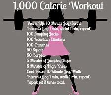 Image result for 1000 Calorie Workout Challenge
