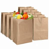 Image result for Large Brown Paper Grocery Bags
