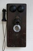 Image result for Vintage Wooden Wall Telephone