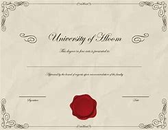 Image result for Fake Doctor Degree Template