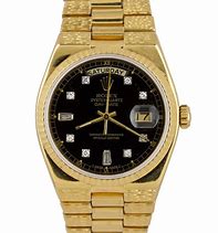 Image result for Black and Gold Rolex Watch Face