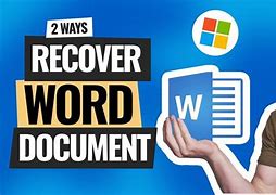 Image result for How to Recover Edited Word Document