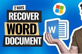 Image result for Recover Recent Word Document