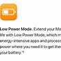 Image result for Visual Illustrations of Low Power Mode