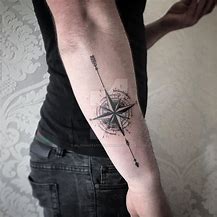 Image result for Arrow Compass Tattoo