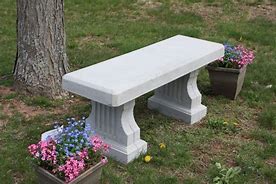 Image result for Concrete Garden Benches Outdoor
