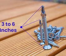 Image result for Wood Deck Screw Size Chart