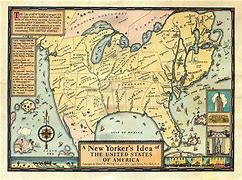 Image result for New Yorker Map of America