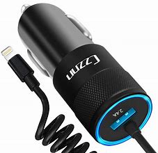 Image result for Cell Phone Car Charger Adapters Blue