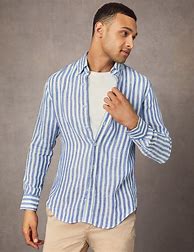 Image result for Navy and White Striped Shirt