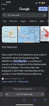Image result for Area Code 721