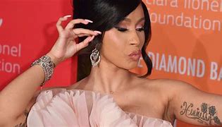 Image result for Cardi B Tattoo Neck